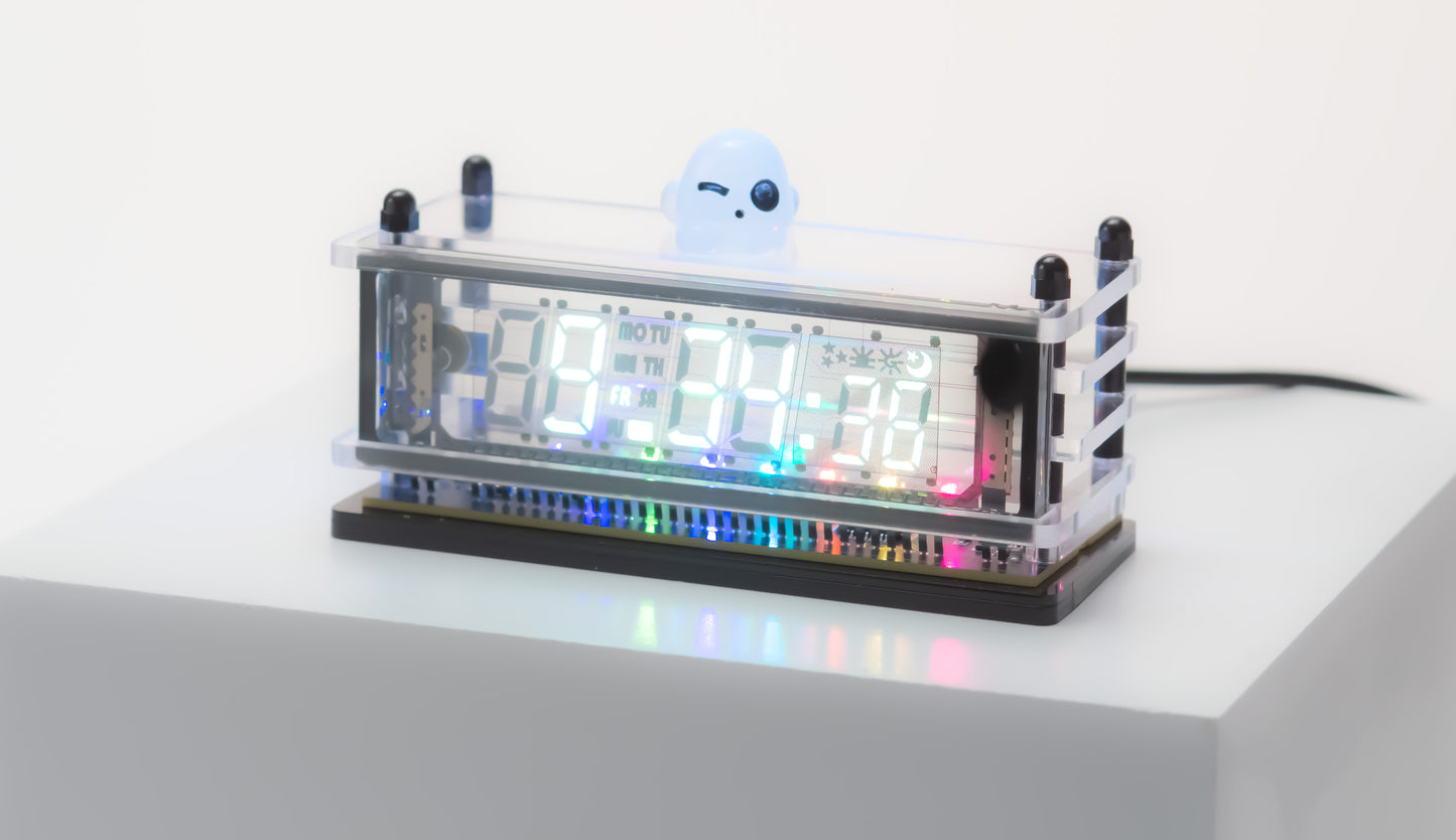 Soviet-Era Vacuum Fluorescent Display (VFD) VCK-0658-A Black Base Version