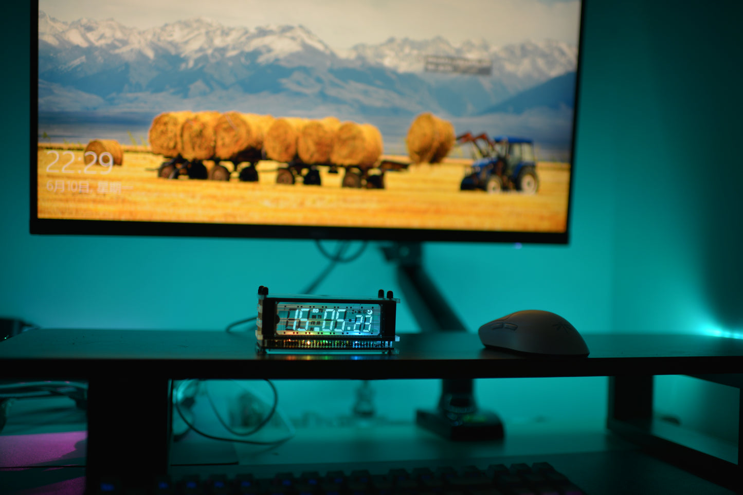 Soviet-Era Vacuum Fluorescent Display (VFD) VCK-0658-A White Base Version