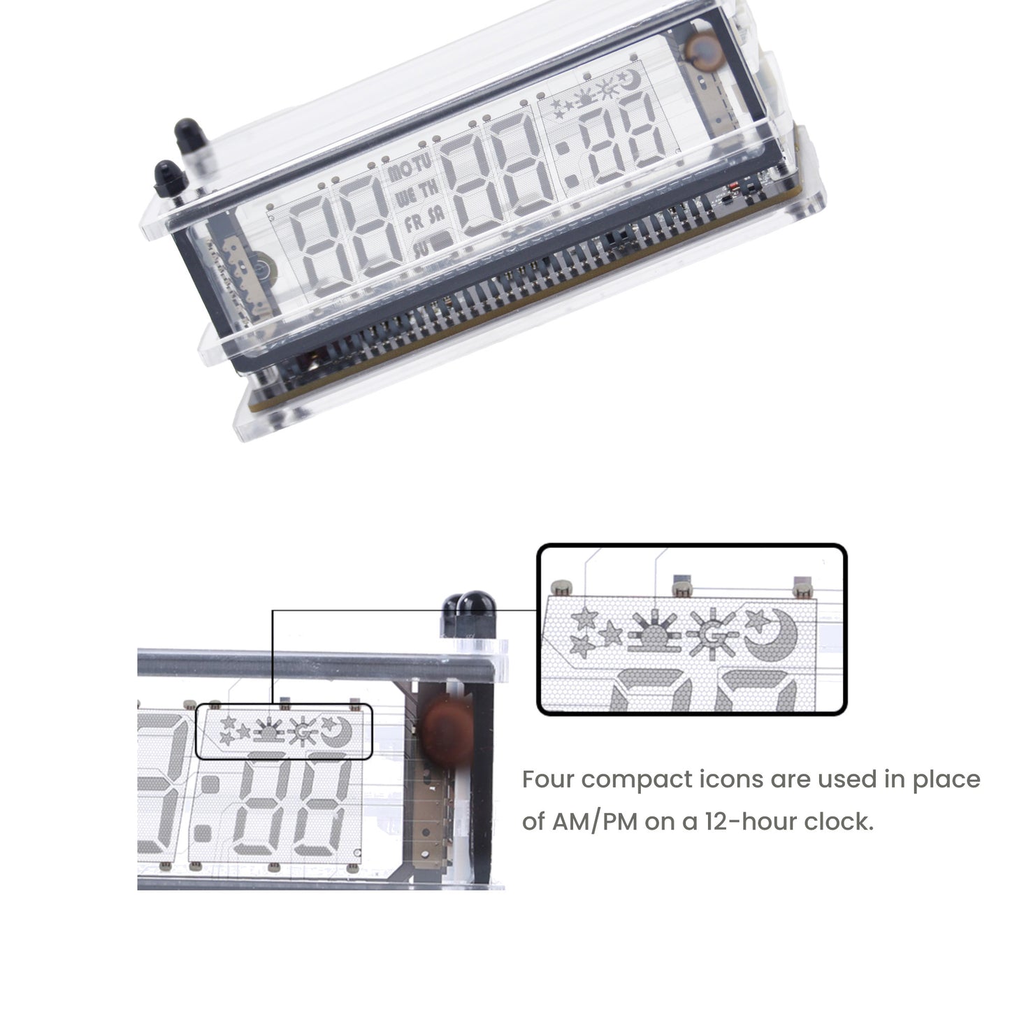 LGL Studio VFD Clock丨VCK-0658-A White Base Version